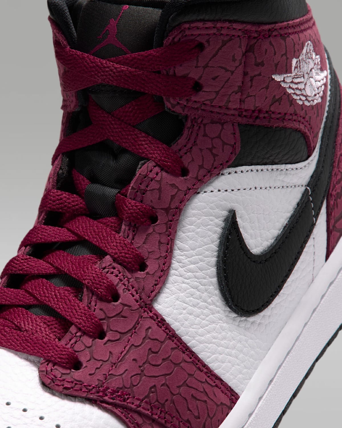 Air Jordan 1 Mid Red Elephant Print IQ5493-600 7