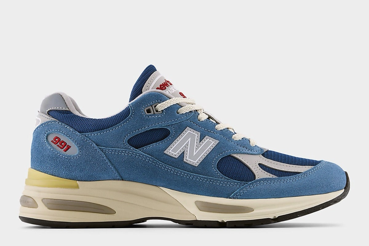 New Balance 991v2 „Bluesteel” postarzony klasyk z linii Made in England