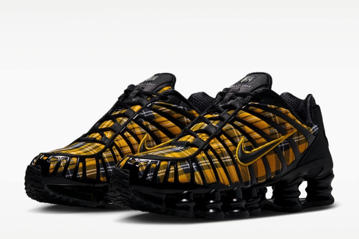 Nike Shox TL „Yellow Plaid” – kultowa technologia w nowej kracie