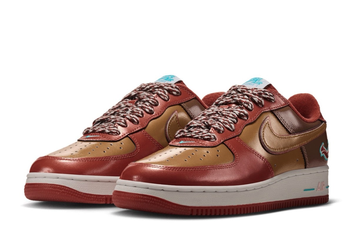 J-HOPE x NIGO x Nike Air Force 1 Low to… wiewiórka na lakierowanej skórze