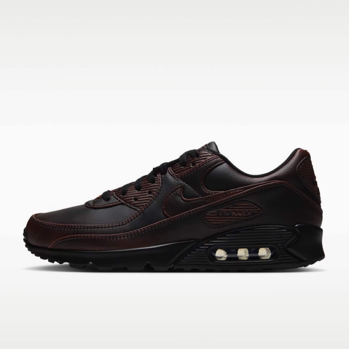 Nike Air Max 90 Leather Black Cinnamon IQ7130-001 2