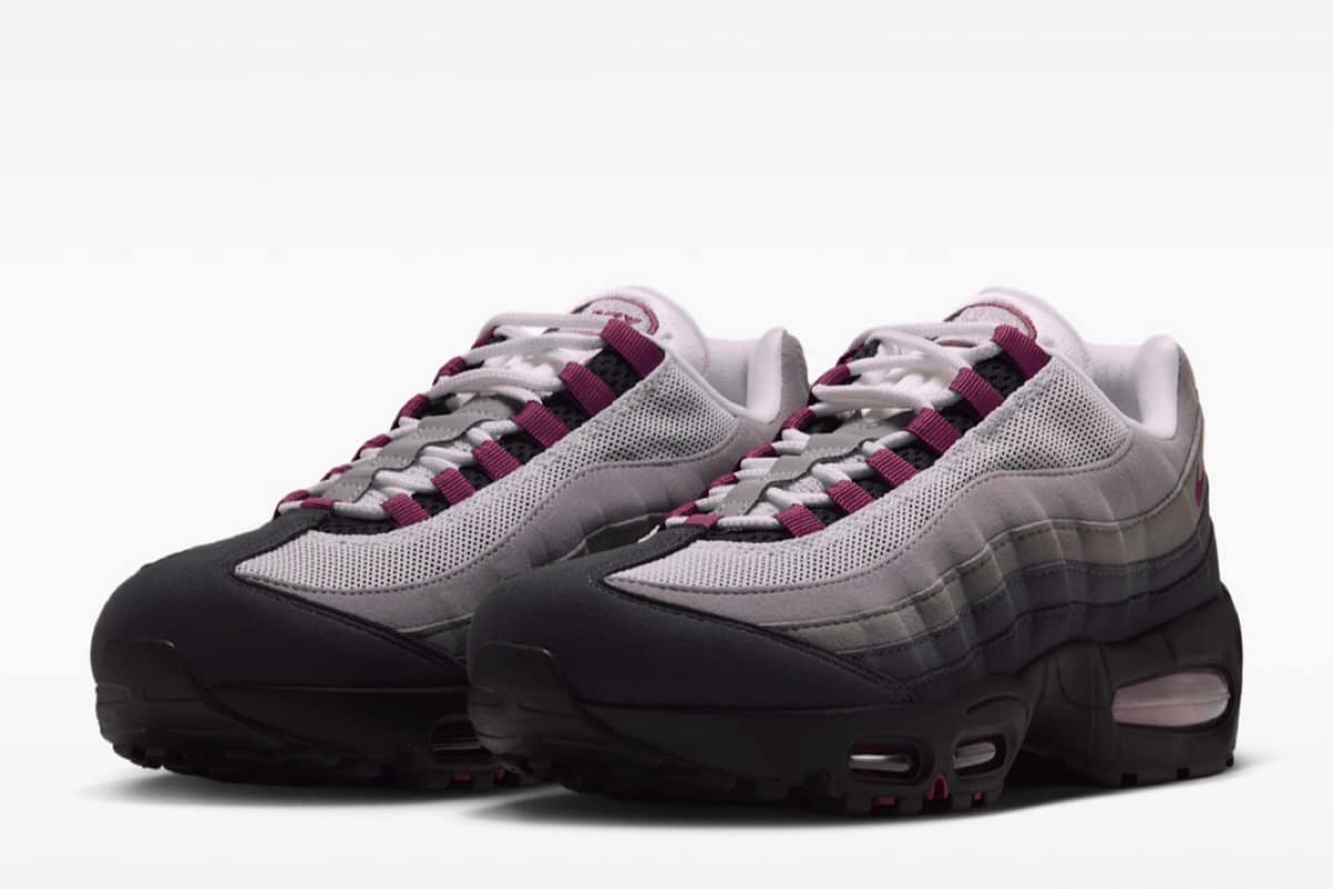 Nike Air Max 95 Big Bubble „Pink Smoke” – szary gradient z różowym akcentem
