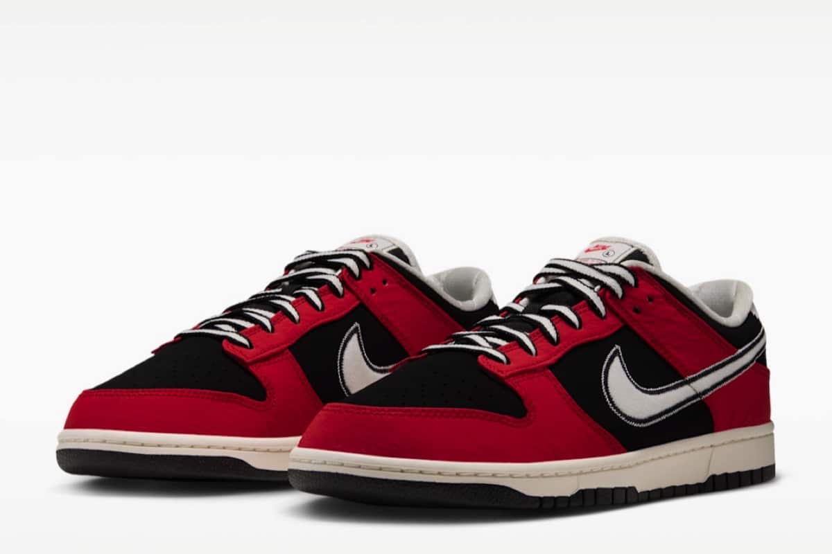 Nike Dunk Low Retro – uniwersyteckie barwy i design w stylu kurtki koledżówki