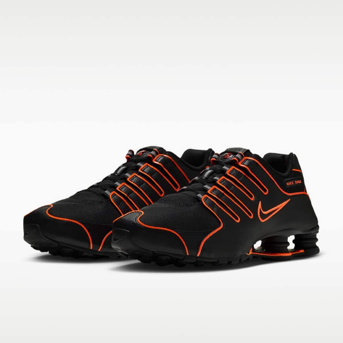 Nike Shox NZ Black Total Orange IQ8263-006 4